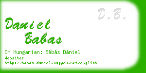 daniel babas business card